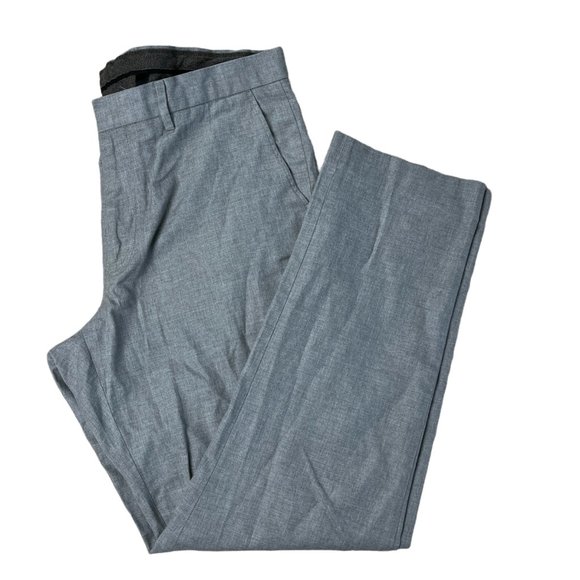 J. Crew Other - J. Crew Bowery Pants Gray Slim Straight 100% Cotton Mens Size 35x32 Style 90312